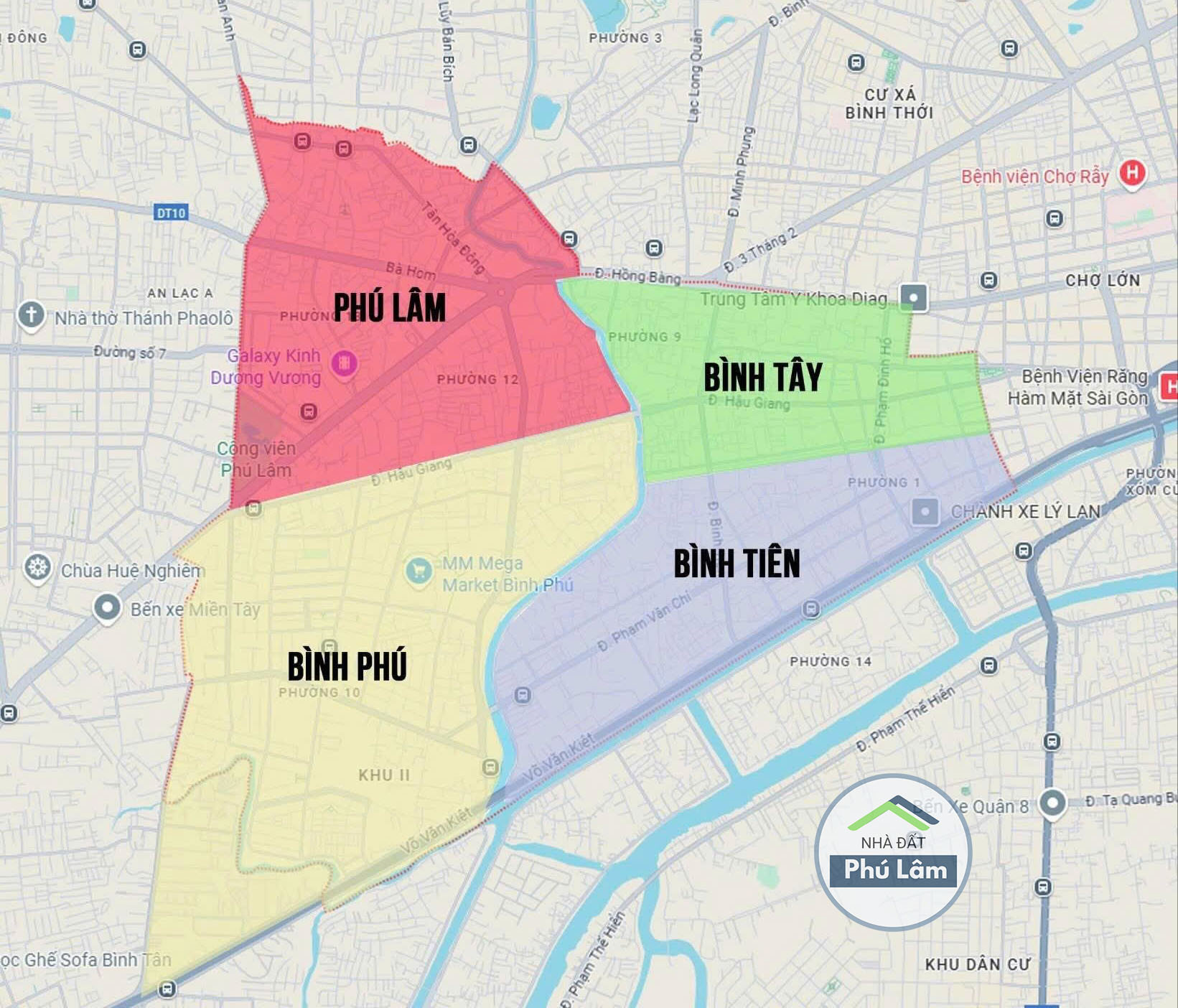 Quận 6 sau sáp nhập từ ngày 1/7/2025